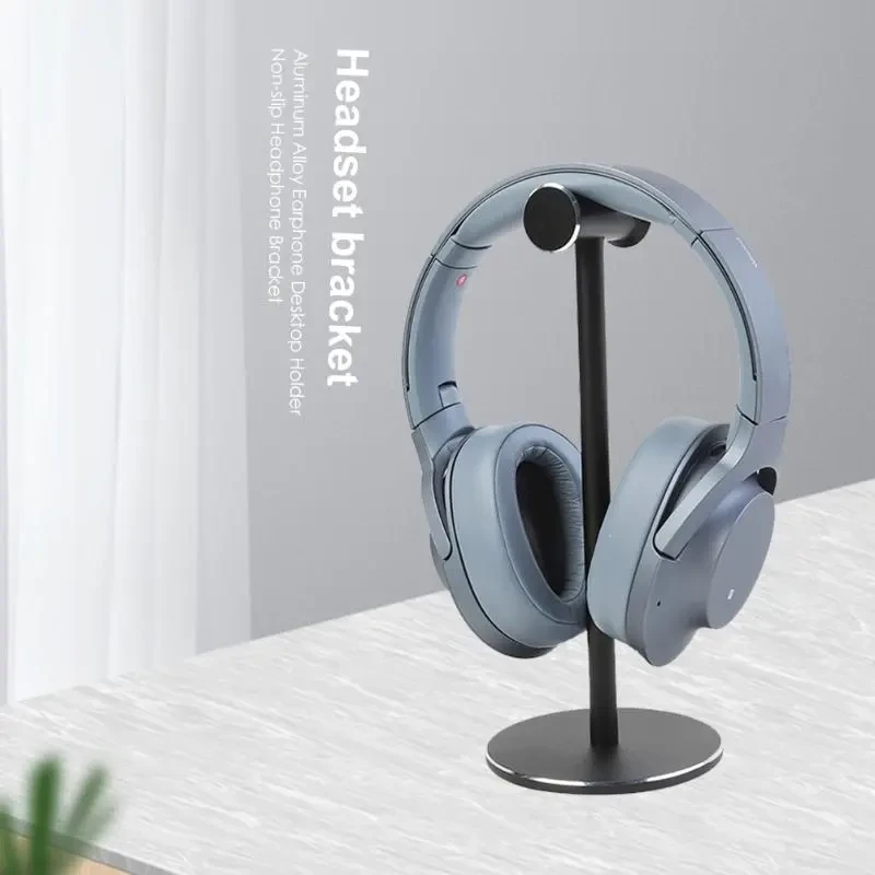 Aluminum Alloy Headphone Stand – Sleek Desk Bracket for Headsets