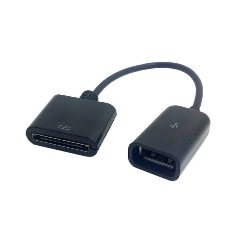30-Pin to USB Female Adapter Cable β Data Transfer for iPad iPhone