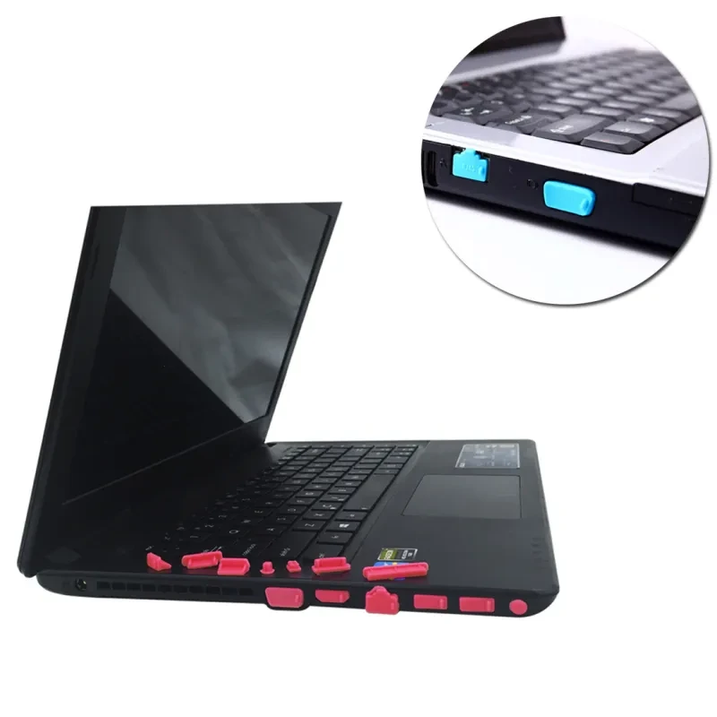 13Pcs Silicone Laptop Dust Plug Set