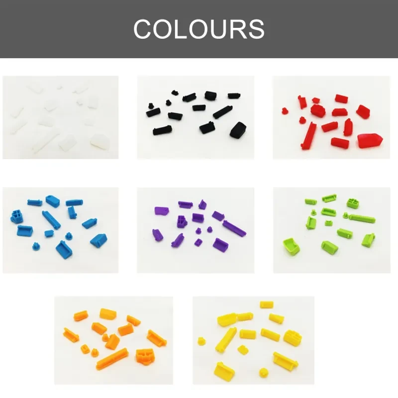 13Pcs Silicone Laptop Dust Plug Set