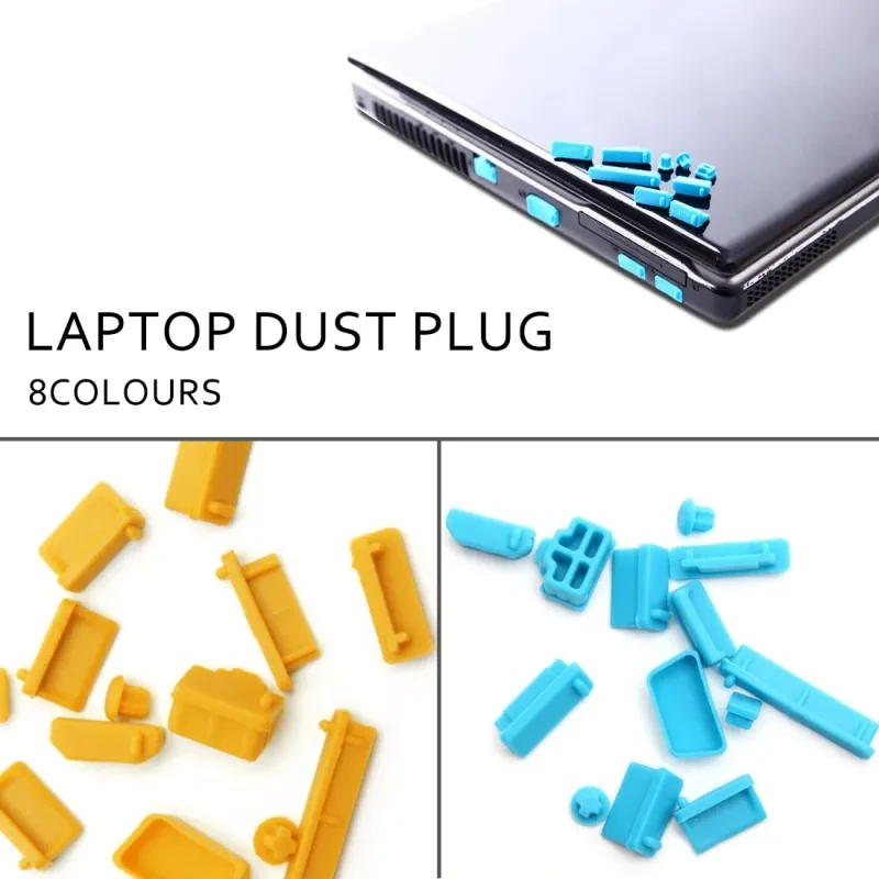13Pcs Silicone Laptop Dust Plug Set