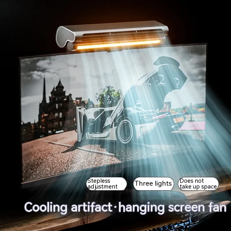 Bladeless USB Fan Lamp for Laptop