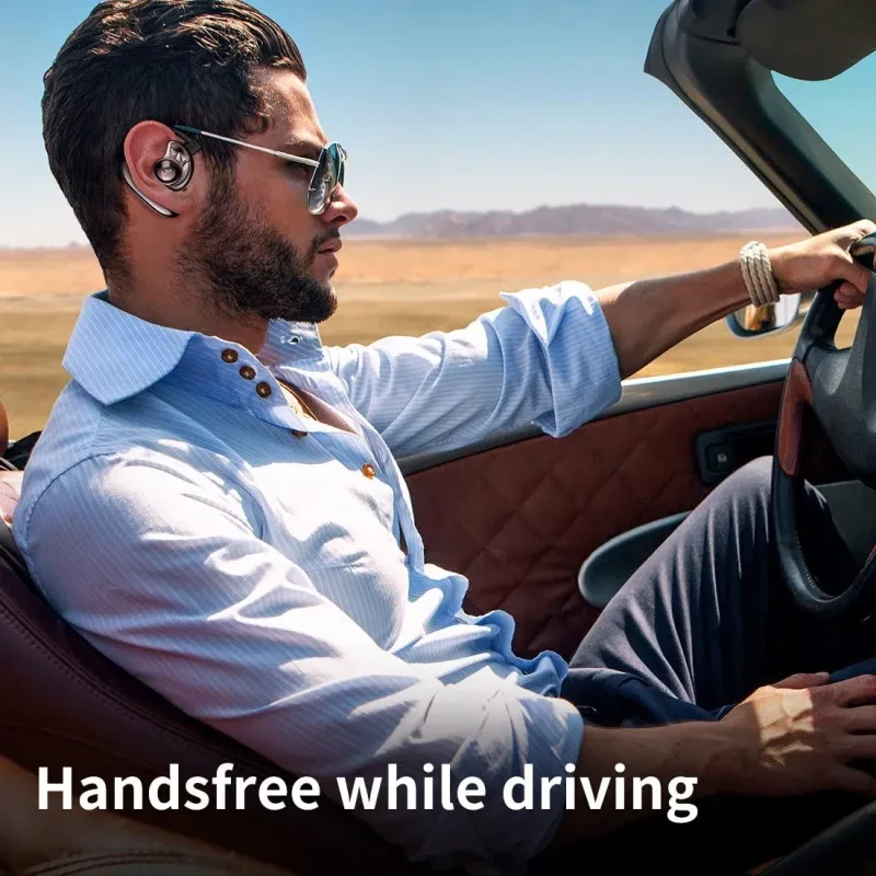 Emini UFO Bluetooth Headset – Single Ear Wireless Ear Hook for Calls & Music