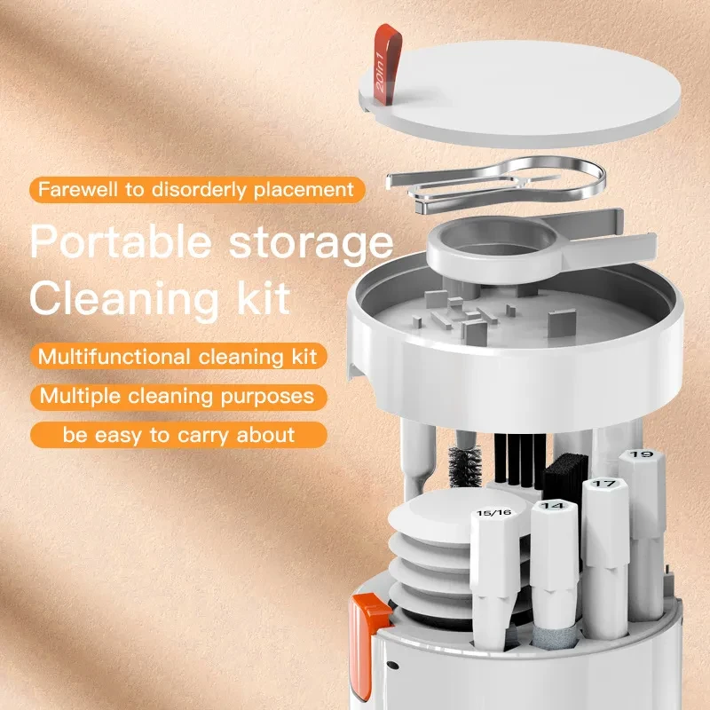 20-in-1 Electronic Cleaner Kit – Screen, Keyboard, Earbuds, & Devices