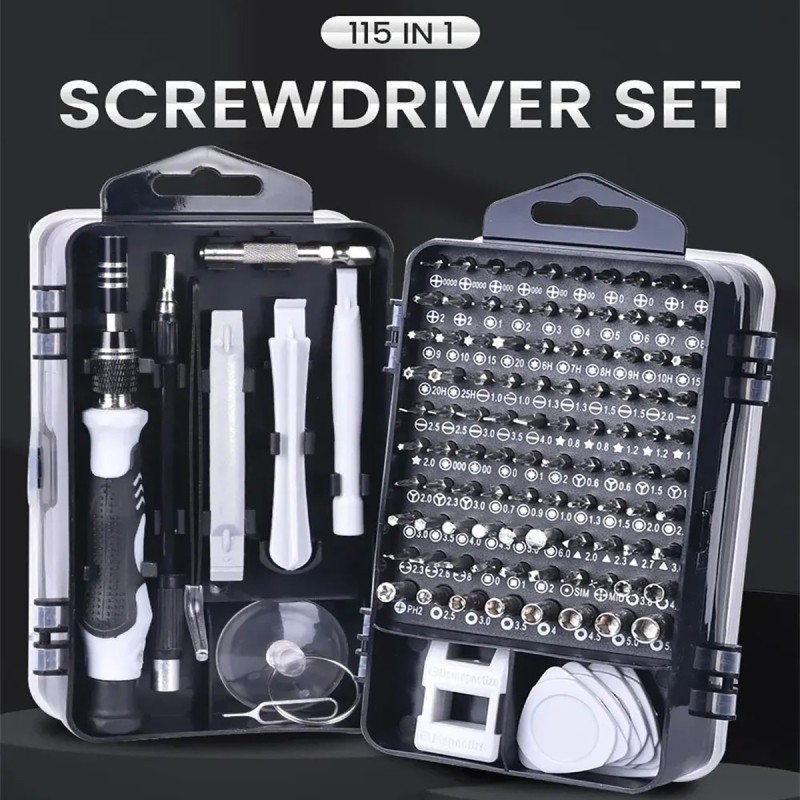 115-in-1 Precision Magnetic Screwdriver Set for Phone, Laptop, Watch