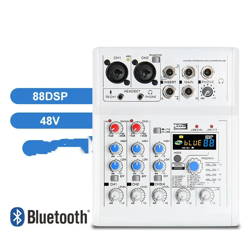 Mancheze4 Mini 4-Channel USB Mixer