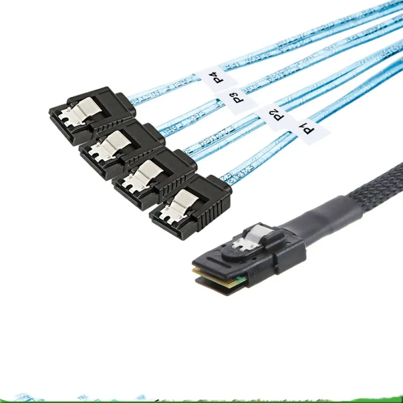 SAS SSD Data Cable – Straight Head Coaxial Server Hard Disk Line