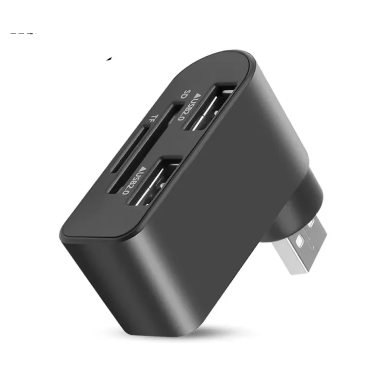 Rotating USB 2.0 Hub with Card Reader