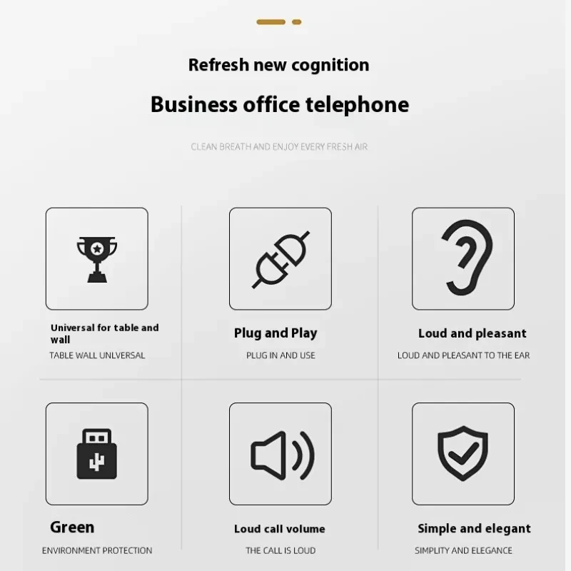 Wireless DECT Office Phone – Loud, Eco-Friendly & Wall-Mountable