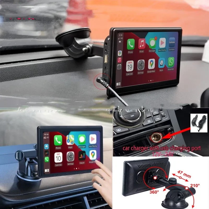 Car Smart Screen Wireless CarPlay Android Auto Display