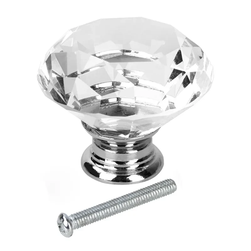 Crystal Glass Door Knob (8 Pcs)