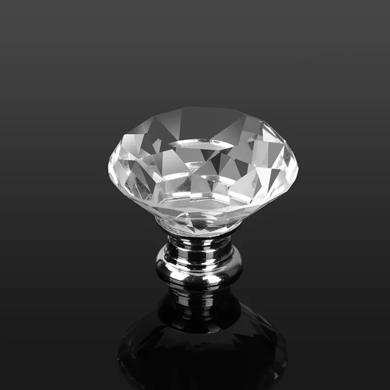 Crystal Glass Door Knob (8 Pcs)