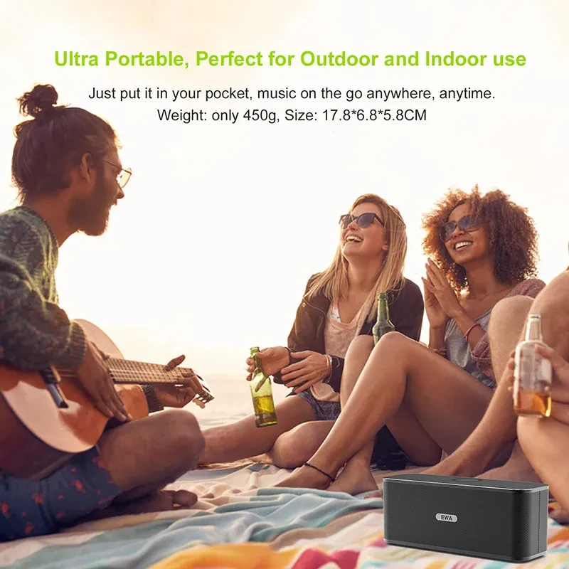 High Bass Bluetooth Speaker β Stereo Sound with Subwoofer