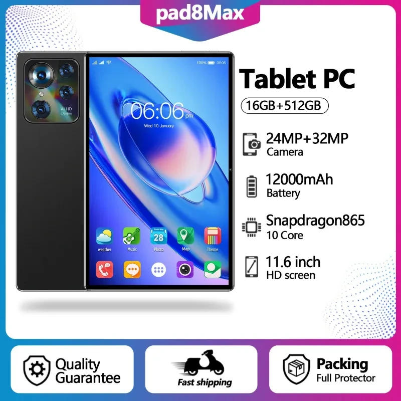 2025 Smart 10 inch Tablet PC with Google & Call Feature