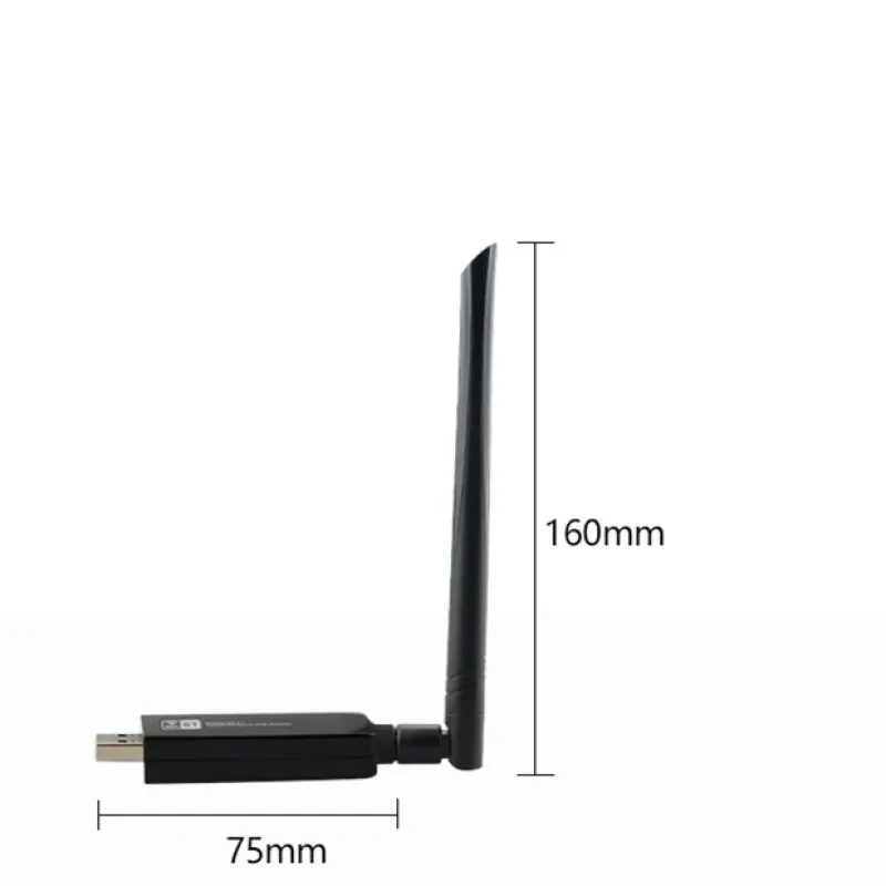 W97L 1200Mbps Dual Band WiFi Bluetooth USB Adapter – 5dBi Antenna