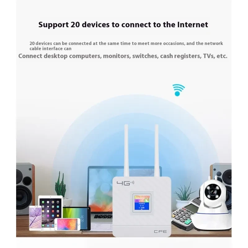 LTE Router for Home & Office – Dual Antenna Shared Display WiFi
