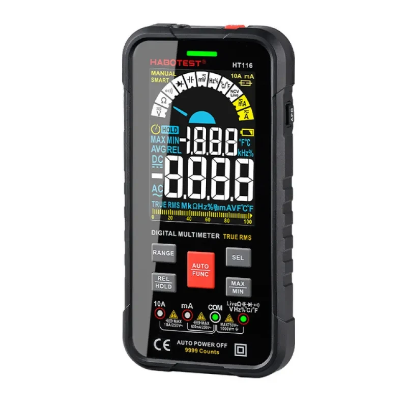 Automatic Burn-Proof Digital Multimeter – True RMS, 9999 Count