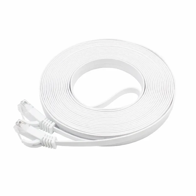 Flat Ethernet Cable for Router – Pure Copper LAN Cable RJ45