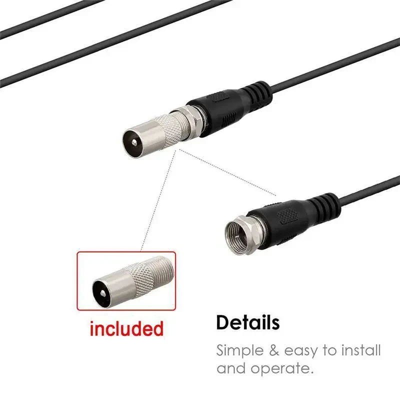 Digital HD Indoor TV Antenna – 1080p 980 Mile Range with Amplifier