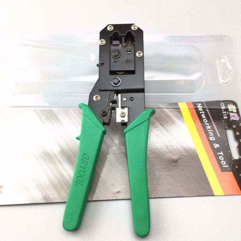 Dual-Purpose Network Cable Crimping Tool – RJ45 RJ11 Cutter Pliers
