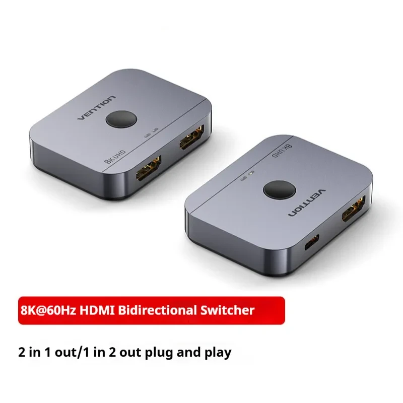HD Alloy Cable Separator – 2-Way Audio Video Converter for PC/TV