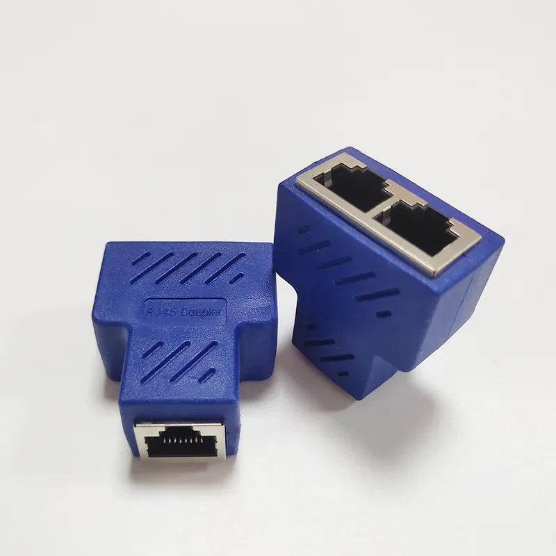 Gigabit Ethernet Splitter RJ45 – LAN Cable 1‑to‑2 Adapter