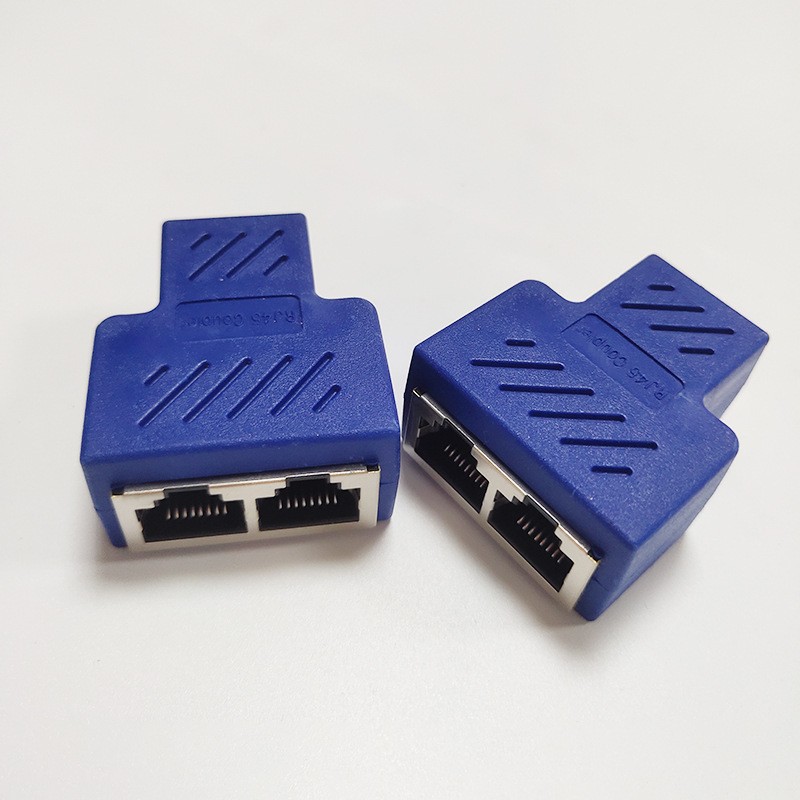 Gigabit Ethernet Splitter RJ45 – LAN Cable 1‑to‑2 Adapter