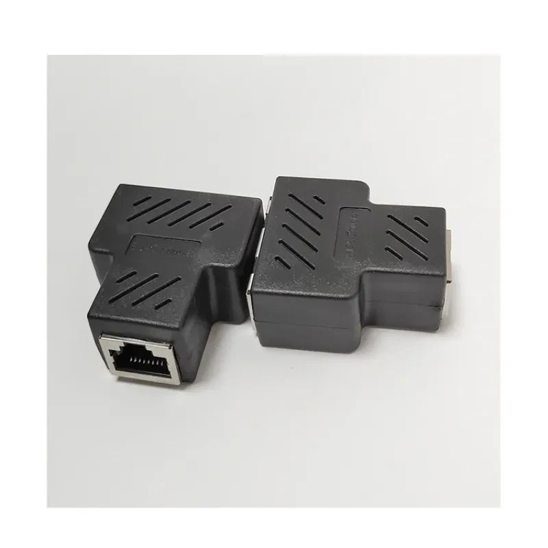 Gigabit Ethernet Splitter RJ45 – LAN Cable 1‑to‑2 Adapter
