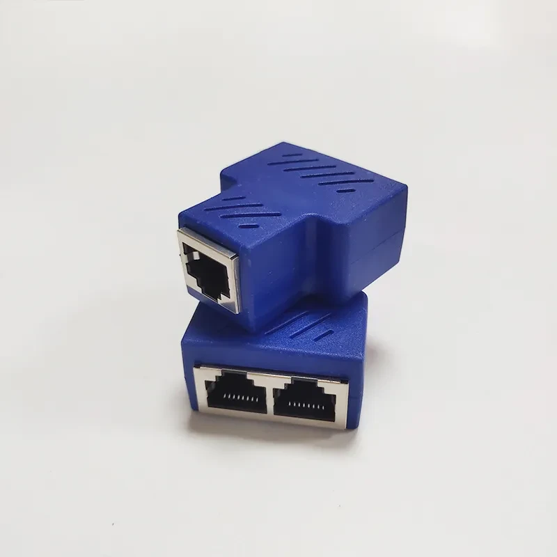 Gigabit Ethernet Splitter RJ45 – LAN Cable 1‑to‑2 Adapter