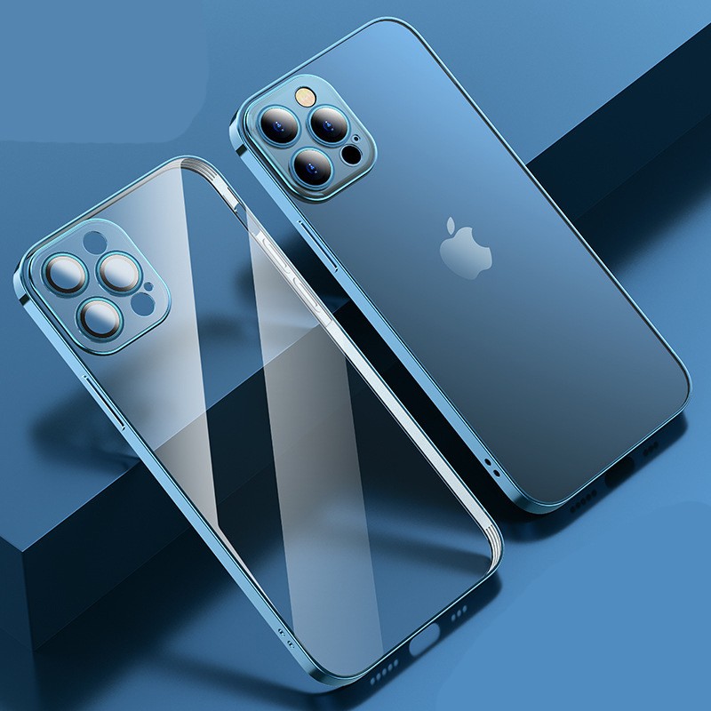 iPhone 12 Full Lens Cover Case – Simple TPU Shockproof Shell