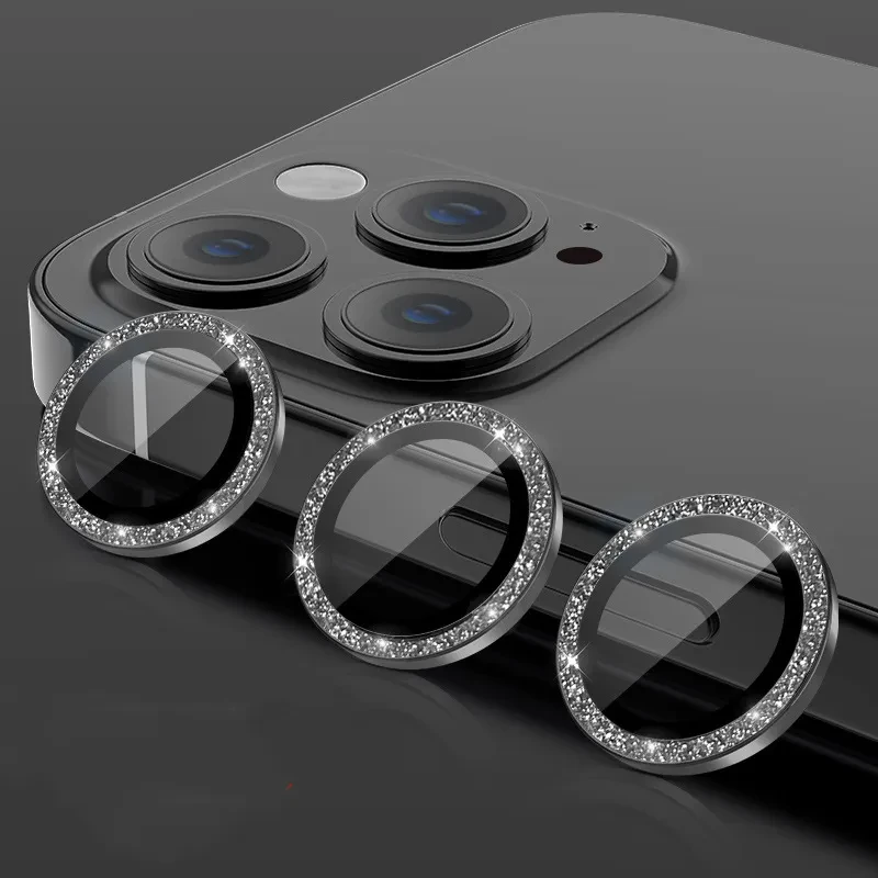 iPhone 16 Camera Lens Protector – Steel Ring + HD Scratch Shield