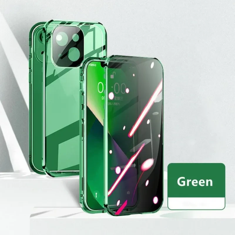Magneto Privacy Glass iPhone 15 Plus Case – Anti-Spy Metal Cover