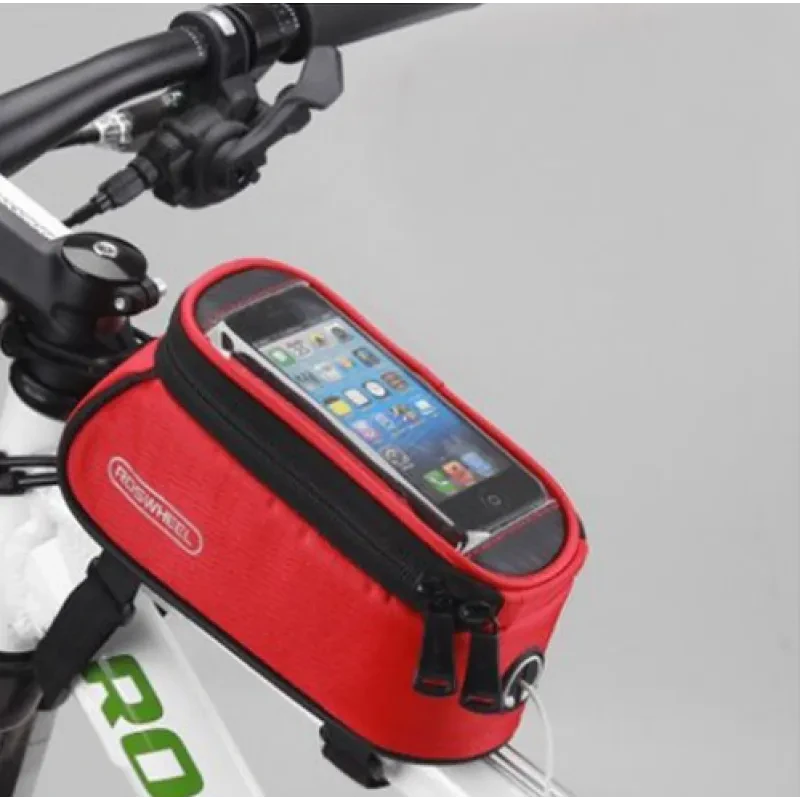 ROSWHEEL Bicycle Frame Phone Bag Holder for iPhone Waterproof Touch