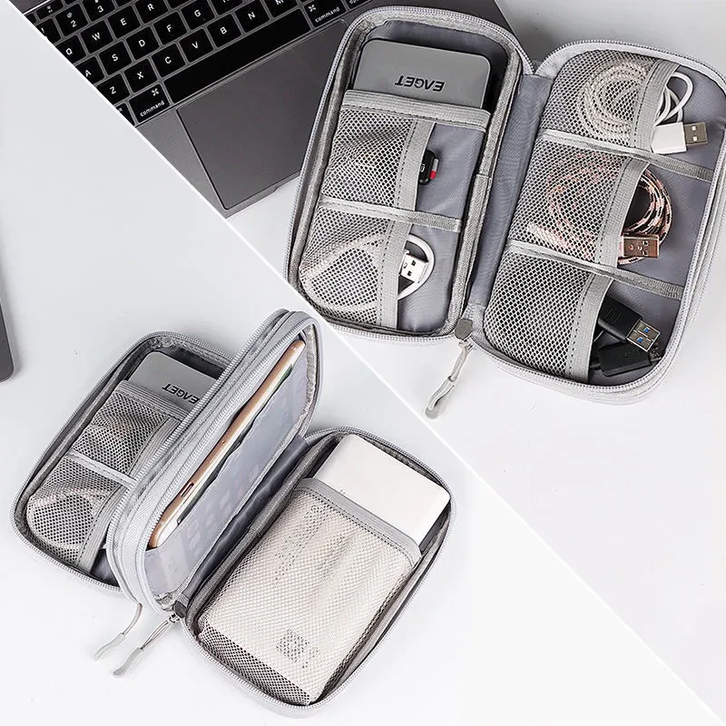 Waterproof Cable Organizer Travel Storage Bag for Power Bank USB