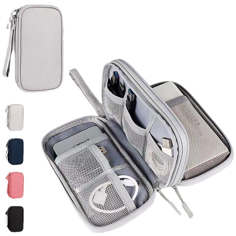 Waterproof Cable Organizer Travel Storage Bag for Power Bank USB