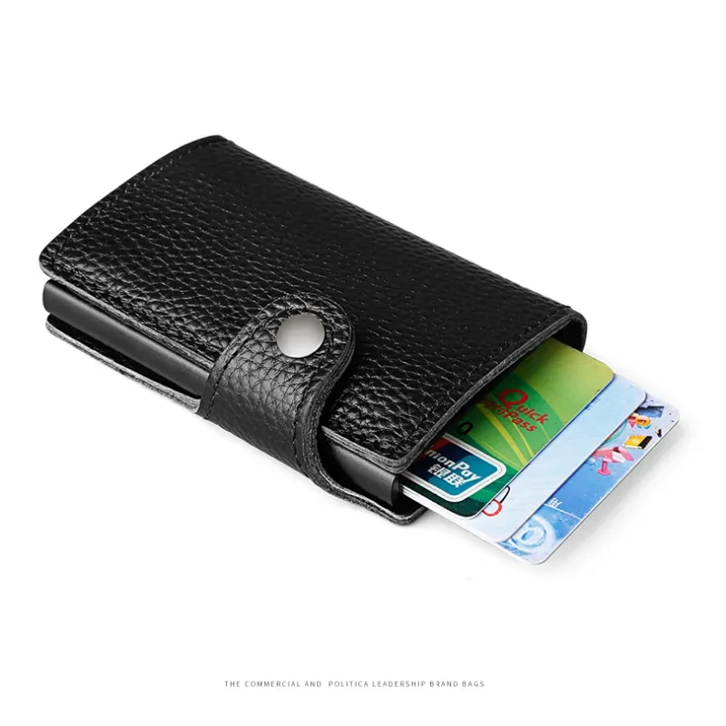 Mini Magic RFID Wallet – Slim Leather Card & Coin Purse for Men