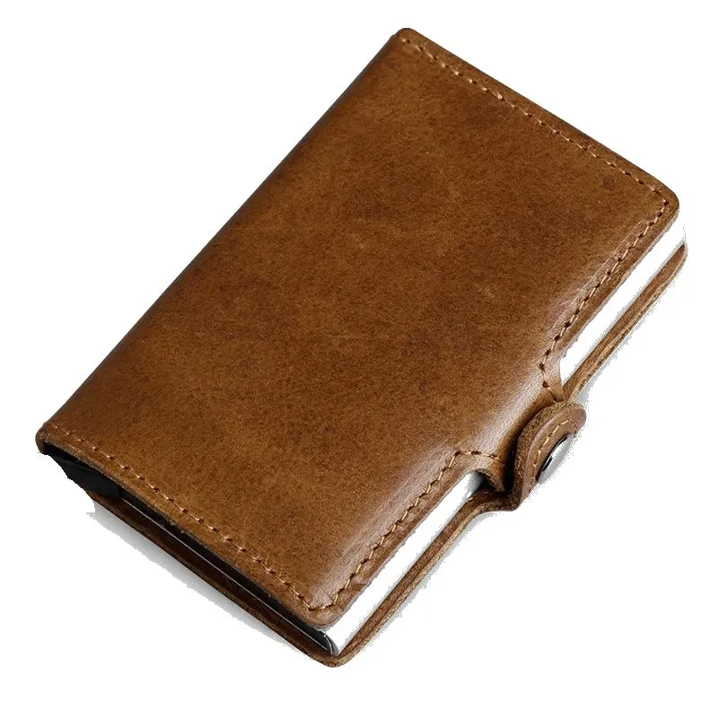 Mini Magic RFID Wallet – Slim Leather Card & Coin Purse for Men