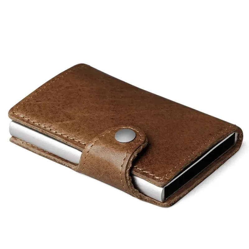 Mini Magic RFID Wallet – Slim Leather Card & Coin Purse for Men