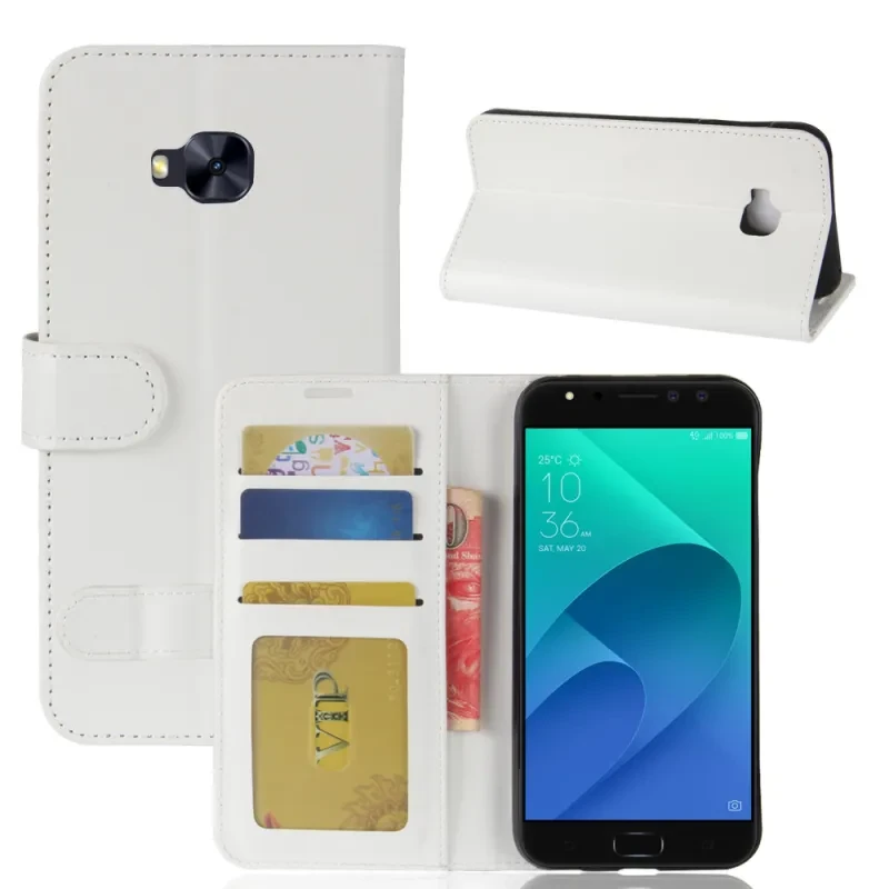 Crazy Horse Leather Wallet Case for Asus Zenfone 4 Selfie Pro