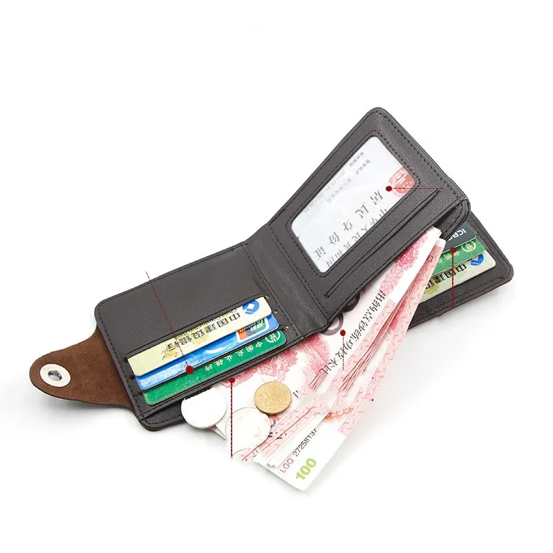 Men's Crocodile PU Leather Wallet – Large Capacity & Stylish Gift