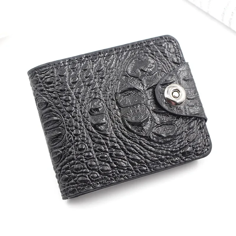 Men's Crocodile PU Leather Wallet – Large Capacity & Stylish Gift