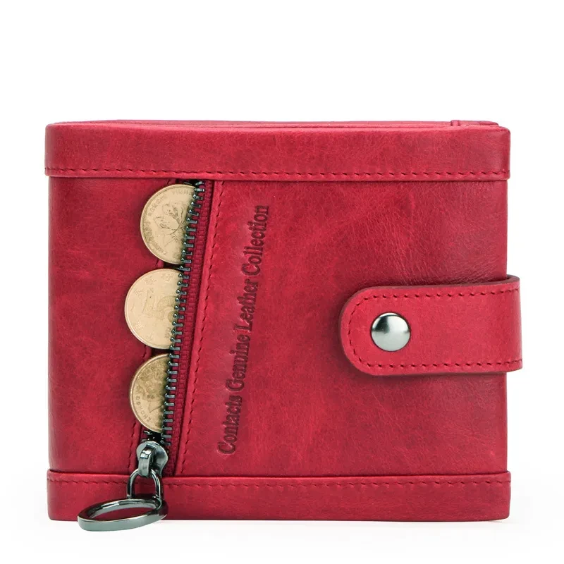 RFID Anti-Theft Cowhide Men's Wallet – Trendy Bifold Design