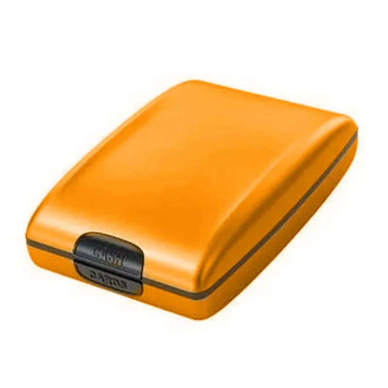 Mini Anti-Theft Metal Wallet – RFID Card Holder & Money Clip