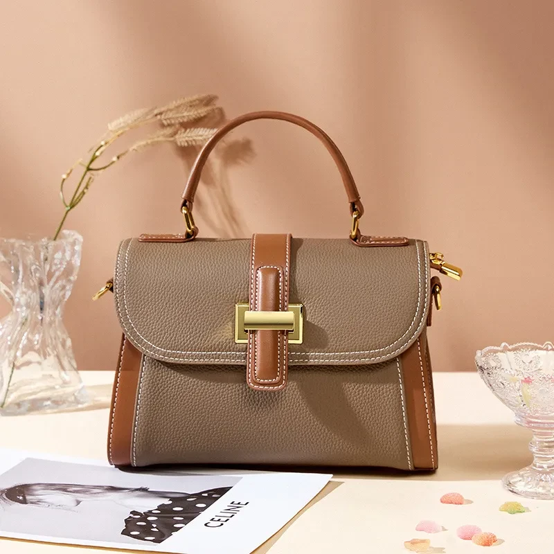 Stylish Genuine Leather Handbag for Women – Elegant & Versatile Bag