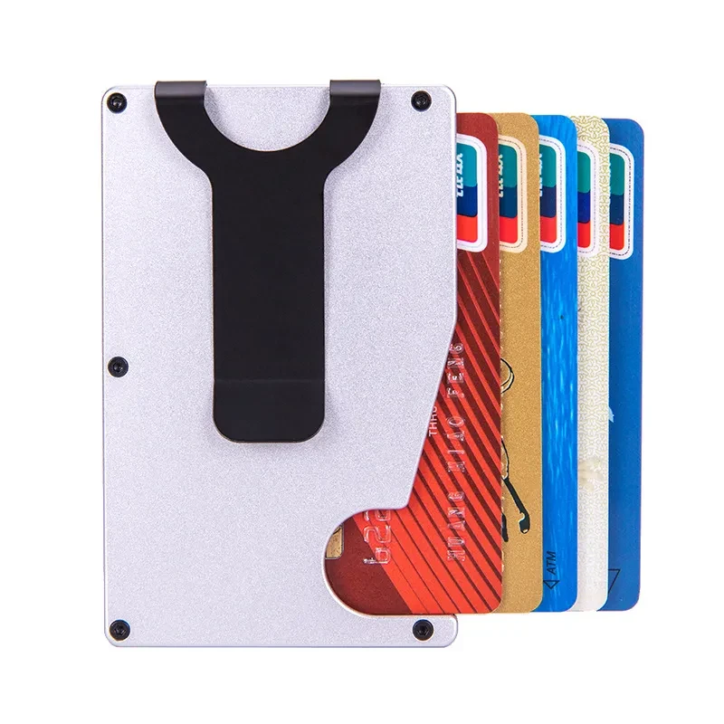 RFID Anti-Theft Metal Card Holder – AirTag Slot & Tracker Ready