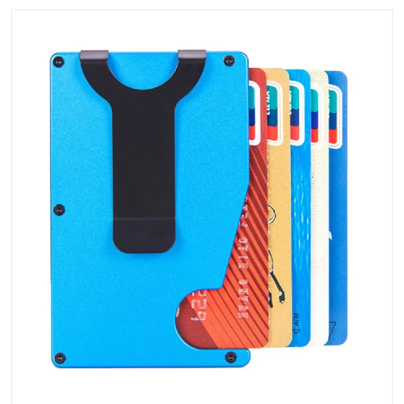 RFID Anti-Theft Metal Card Holder – AirTag Slot & Tracker Ready