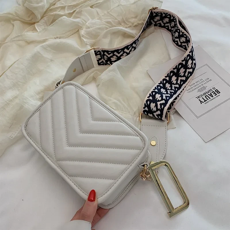 Lingge Rhombus Small Bag – Women’s Fashion PU Messenger Bag