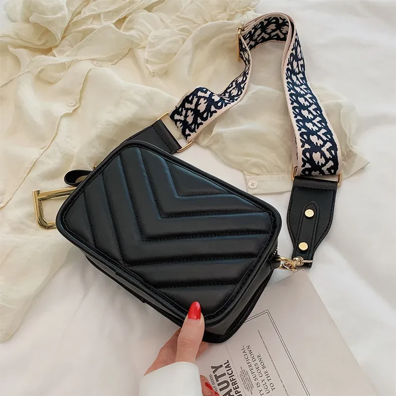 Lingge Rhombus Small Bag – Women’s Fashion PU Messenger Bag
