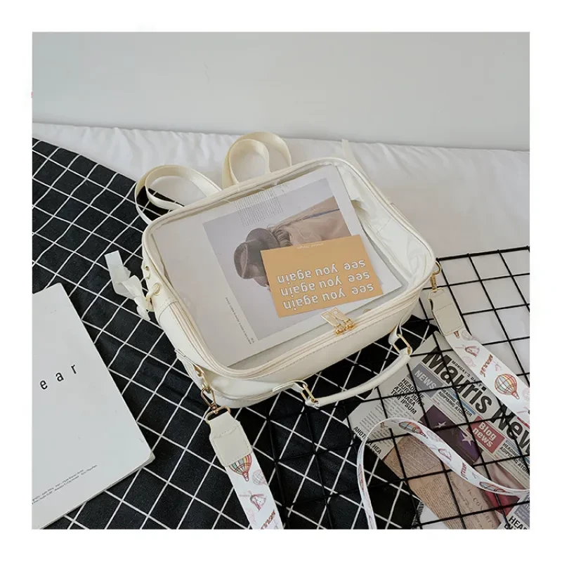 Sweet Jelly Transparent Backpack – Cute PVC School & Travel Bag