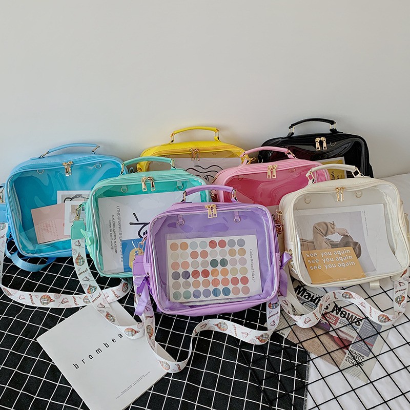 Sweet Jelly Transparent Backpack – Cute PVC School & Travel Bag